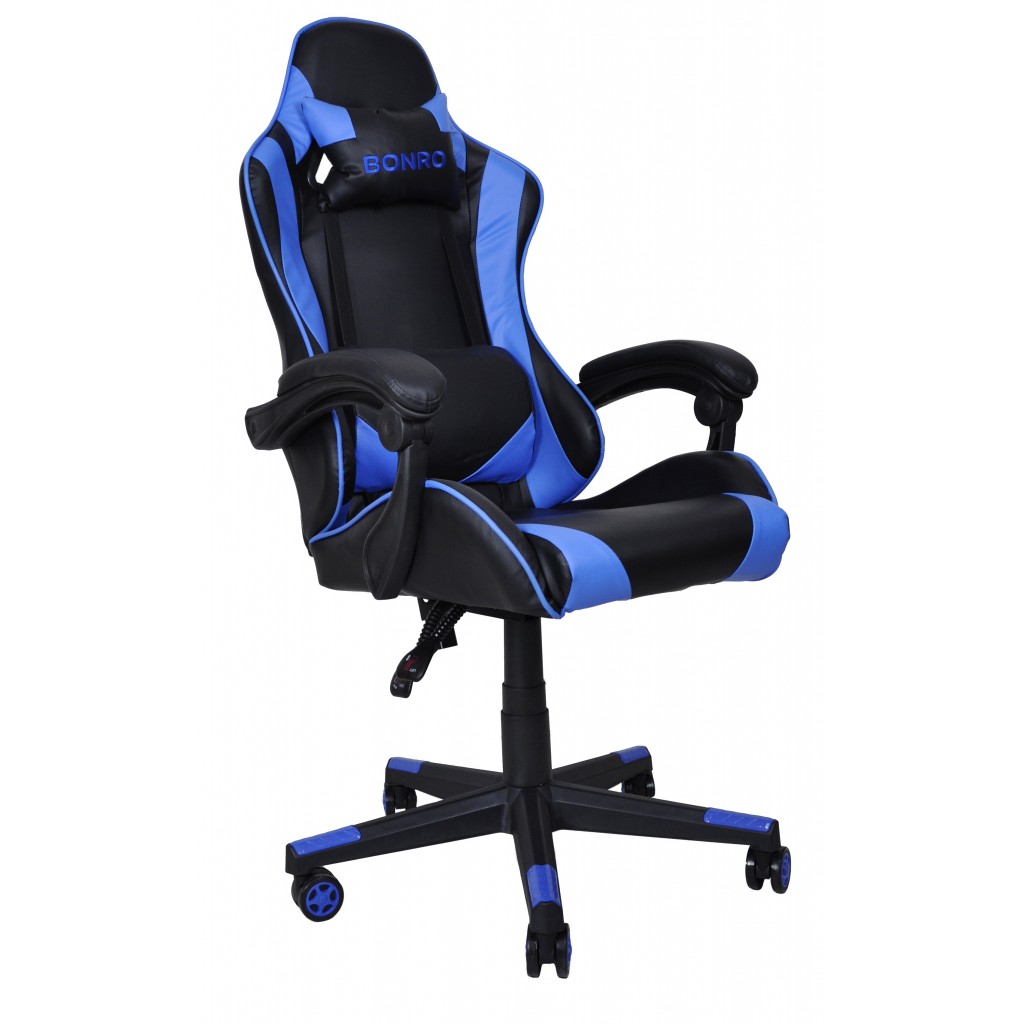 

Геймерское кресло Bonro 124х52х51 см Синий 000139659