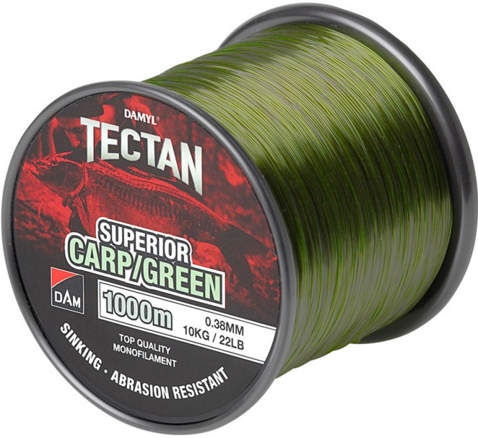 

Леска рыболовная DAM Damyl Tectan Carp 1000 м 0.35 мм 9 кг Green