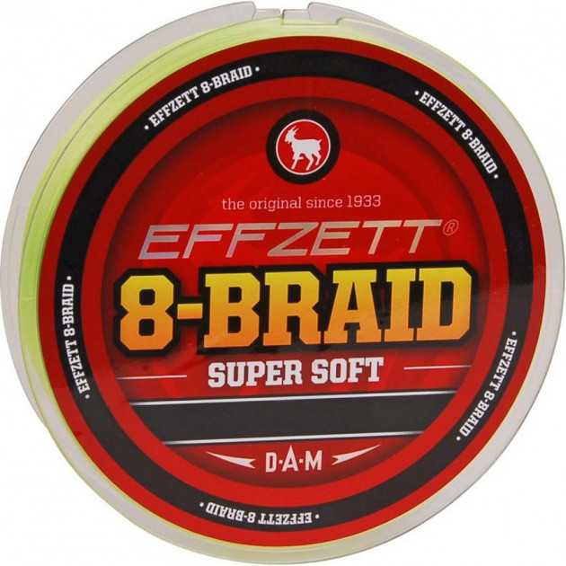 

Шнур рыболовный DAM Effzett 8-Braid 125 м 0.25 мм 22.7 кг Yellow