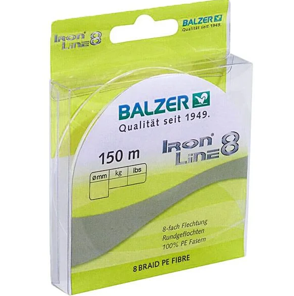 

Шнур рыболовный Balzer Iron Line 8x 150 м 0.08 мм 7.2 кг Yellow