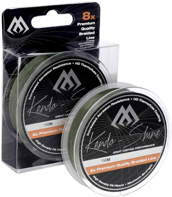 

Шнур рыболовный Mikado Kendo Shine Braid 150м 0,12мм 9,62кг Green