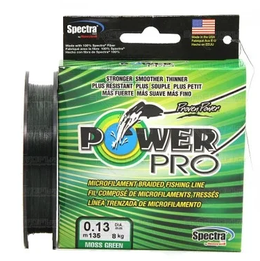 

Шнур рыболовный Power Pro 135 м 0.10 мм 11lbs 5 кг Green