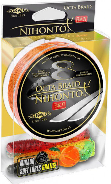 

Шнур рыболовный Mikado Nihonto 8 Octa Braid 150 м 0.40 мм 39.80 кг Оrange