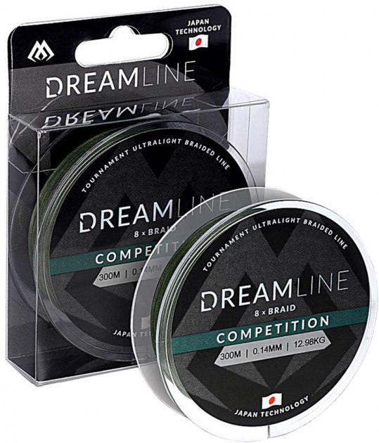 

Шнур рыболовный Mikado Dream Line Competition 300 м 0.20 мм 20.83 кг Green
