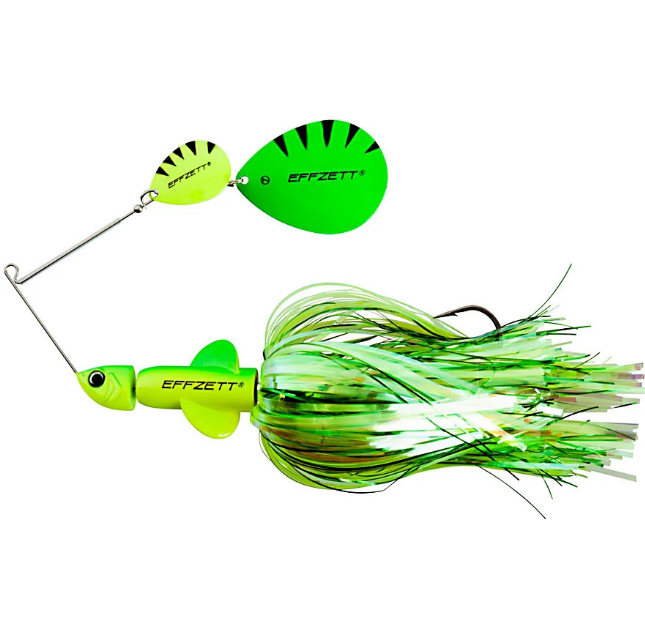 

Спиннербейт приманка DAM Effzett Pike Rattlin' Spinnerbait 17 см 43 г Fluo Yellow/Green