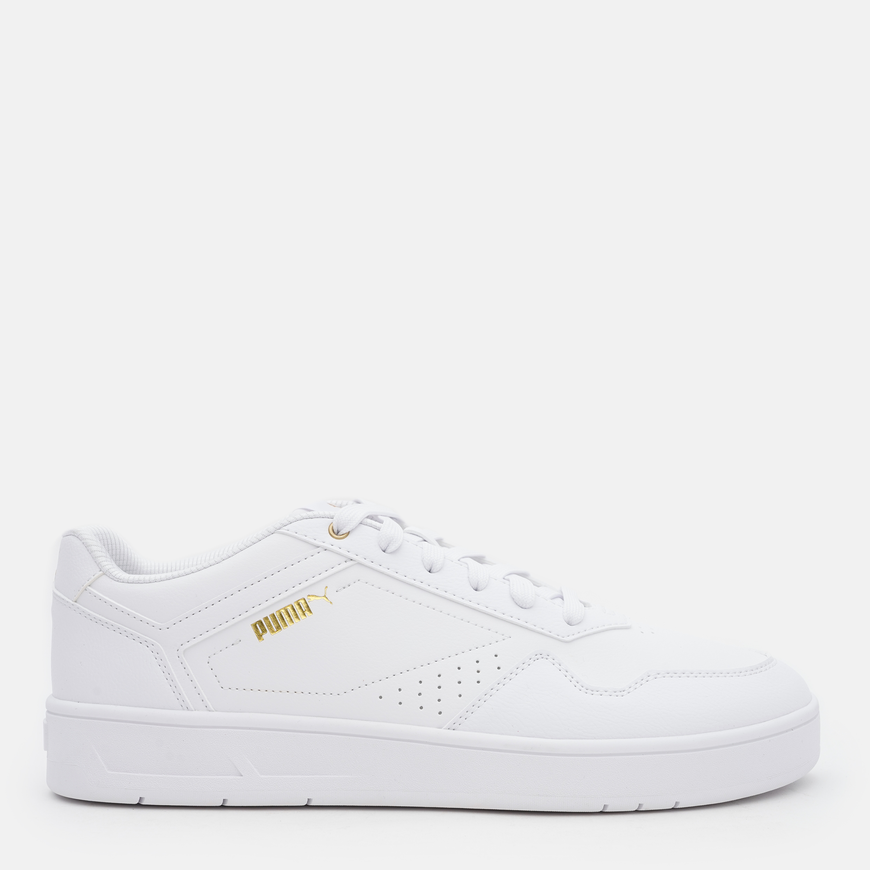 Акція на Чоловічі кеди низькі Puma Court Classic 39501801 41 (7.5UK) 26.5 см White-Gold від Rozetka