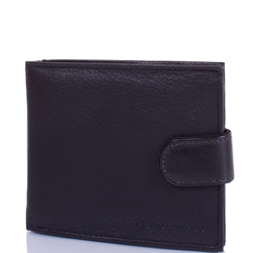 

Мужской кожаный кошелек (DNKGN992L-CCF-black) DNK Leather 12х10х2 см Черный 000145929