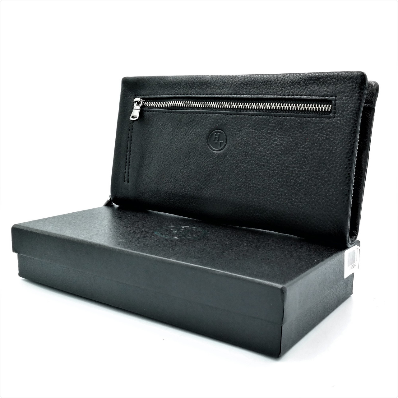 

Мужской кожаный клатч-кошелек H.T.Leather 21,5х11,5х3,5 см Черный 000146398