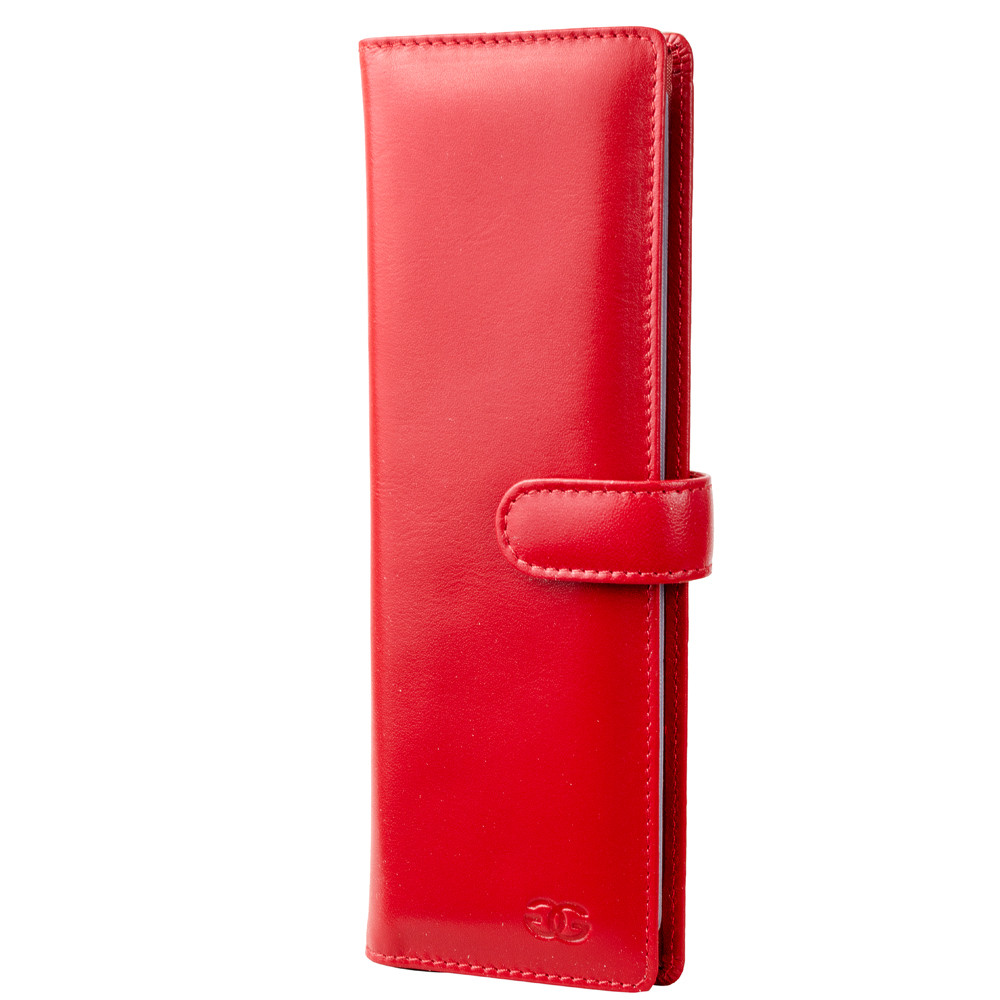 

Женская кожаная визитница (SHI522-5) Grass 7х21х1 см Красный 000145566