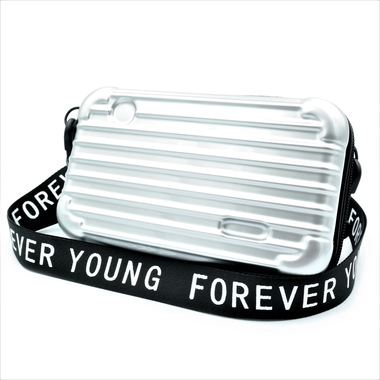 

Женская сумка на плечо Forever young 18х10х6 см Серебристый 000147718