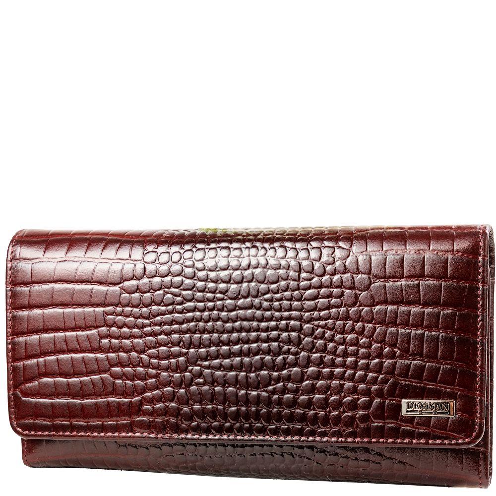 

Женский кожаный кошелек (SHI900-626) Desisan 19х10х3 см Бордовый 000145935