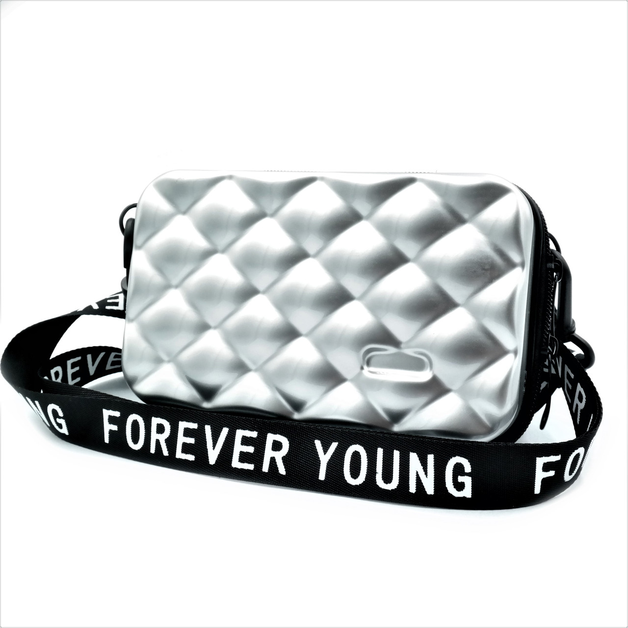 

Женская сумка на плечо Forever young 18х10х6 см Серебристый 000147724