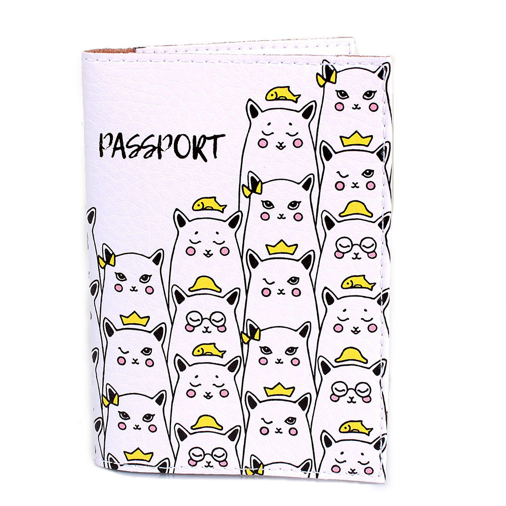 

Женская обложка для паспорта (KRIV202) Passporty 9,5х13,5х0,5 см Белый 000145667