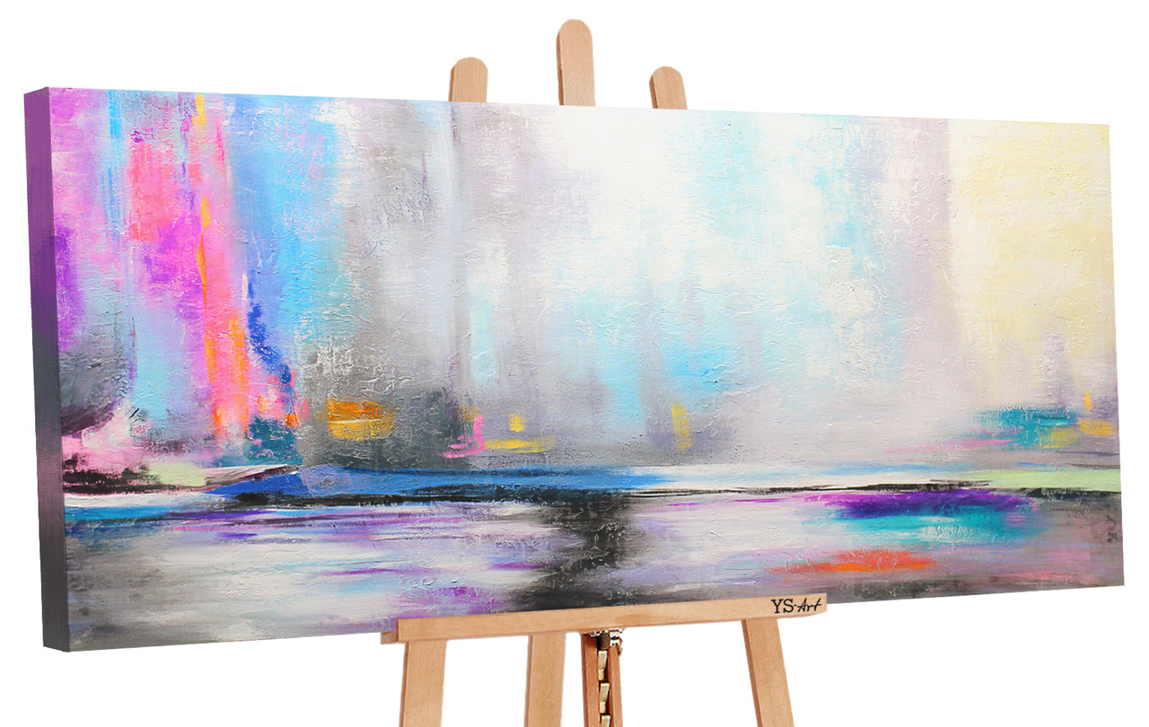 

100% Рисованая картина акриловыми красками на холсте YS-Art 115х50см