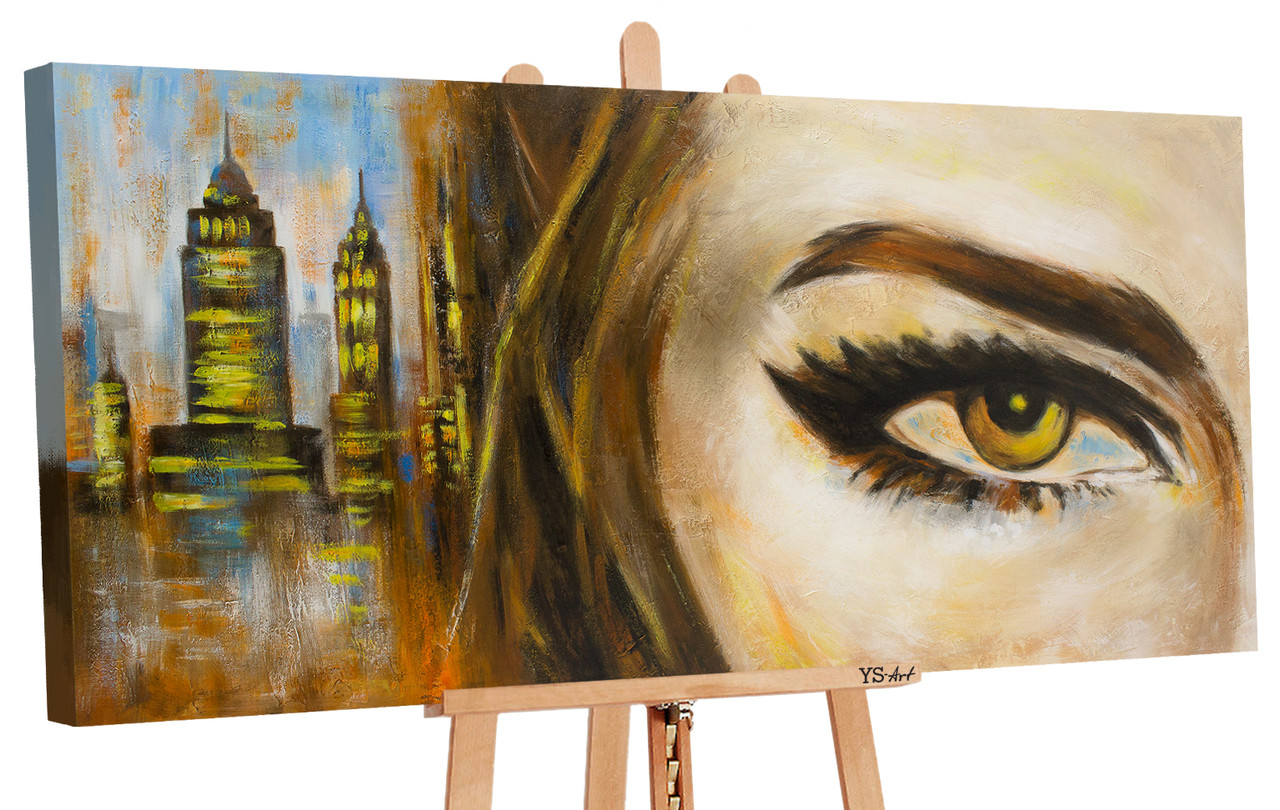 

100% Рисованая картина акриловыми красками на холсте YS-Art 120х60см