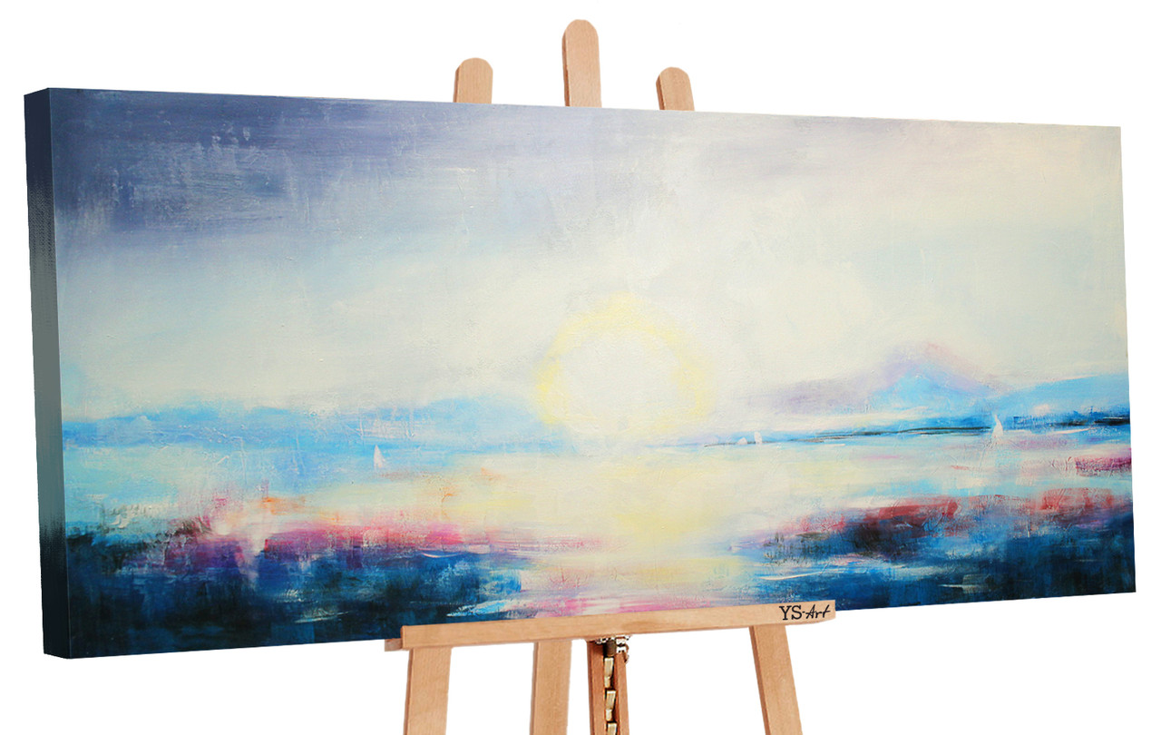 

100% Рисованая картина акриловыми красками на холсте YS-Art 115х50см