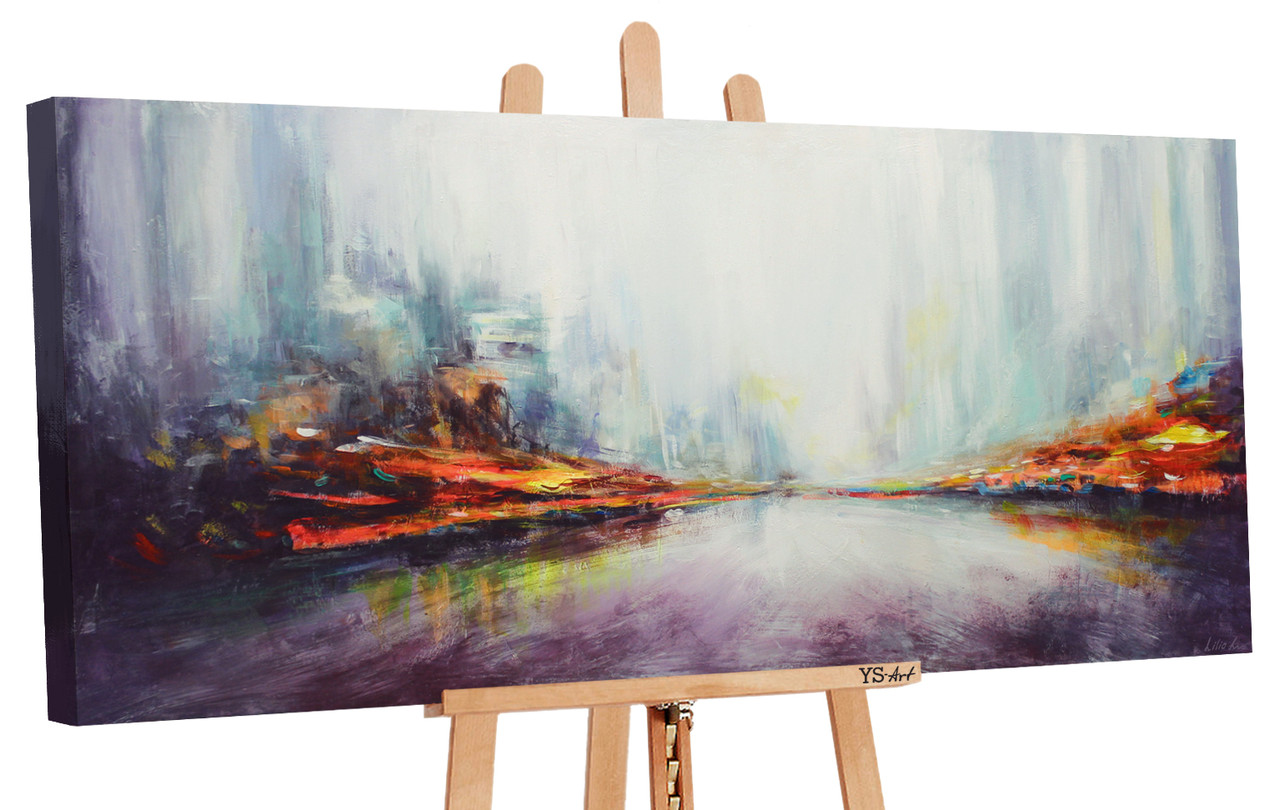 

100% Рисованая картина акриловыми красками на холсте YS-Art 115х50см