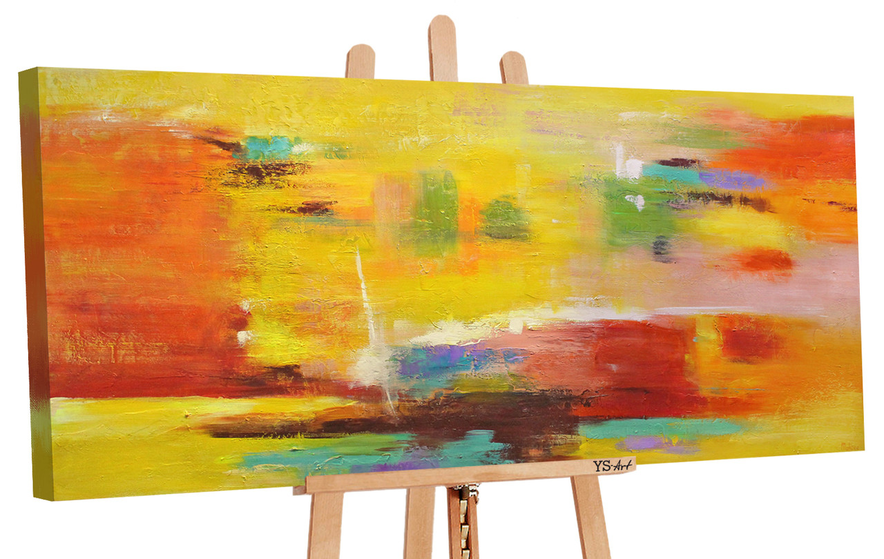 

100% Рисованая картина акриловыми красками на холсте YS-Art 115х50см