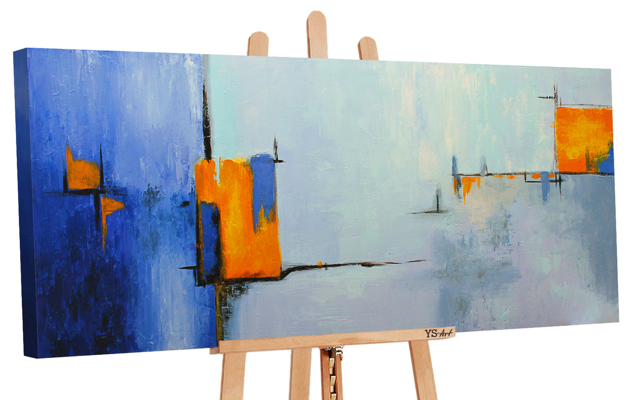 

100% Рисованая картина акриловыми красками на холсте YS-Art 115х50см