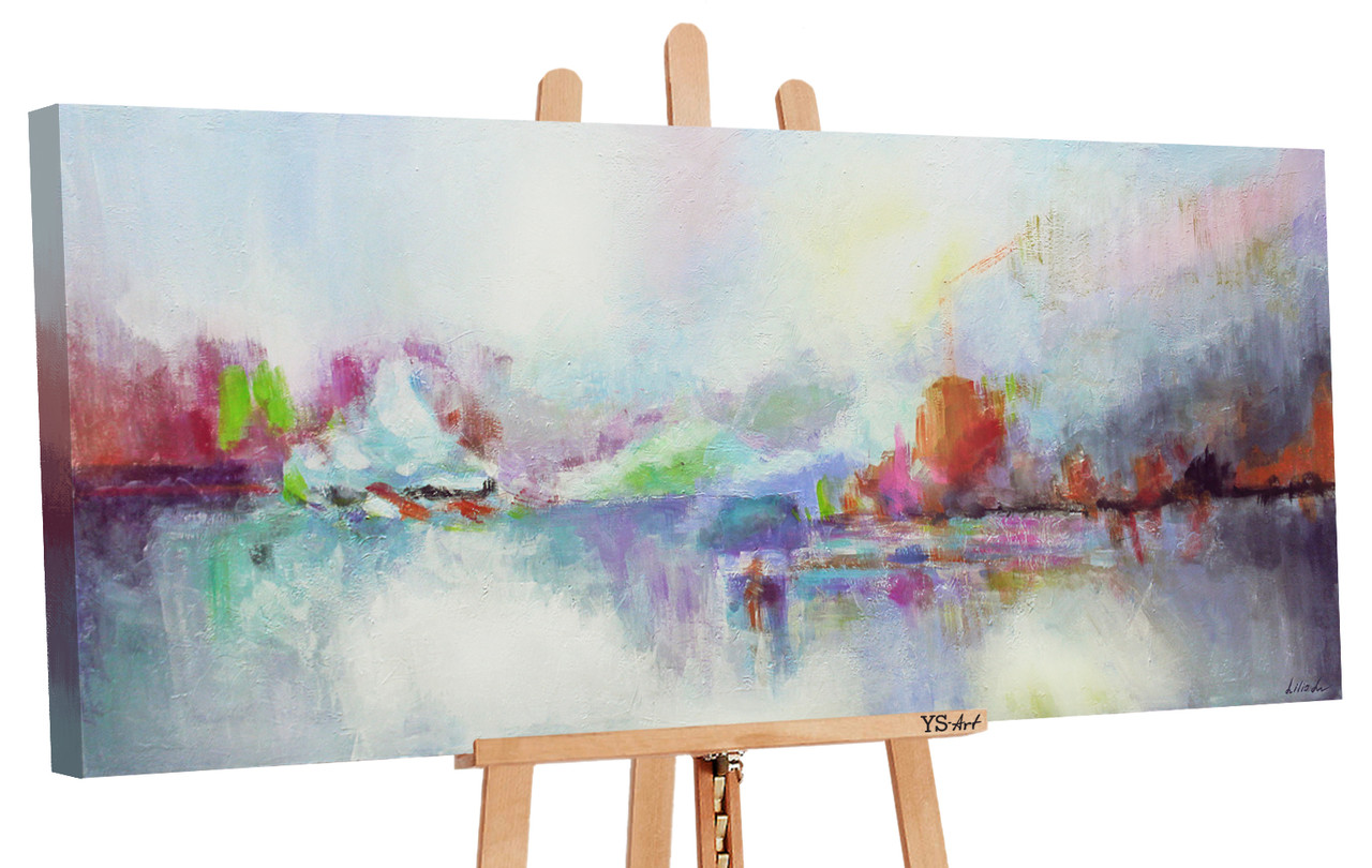 

100% Рисованая картина акриловыми красками на холсте YS-Art 115х50см