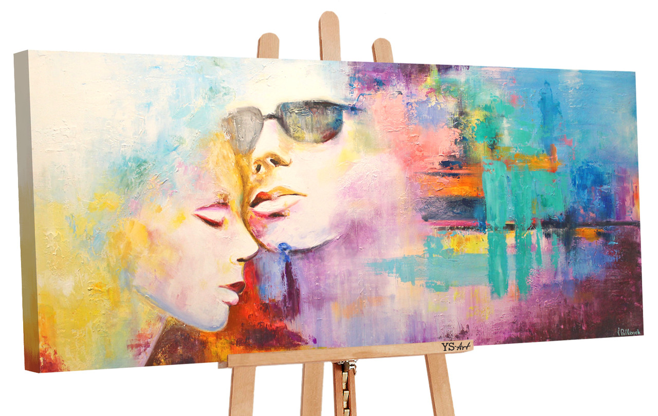 

100% Рисованая картина акриловыми красками на холсте YS-Art 115х50см