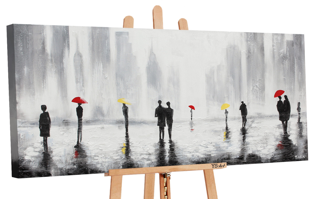 

100% Рисованая картина акриловыми красками на холсте YS-Art 115х50см
