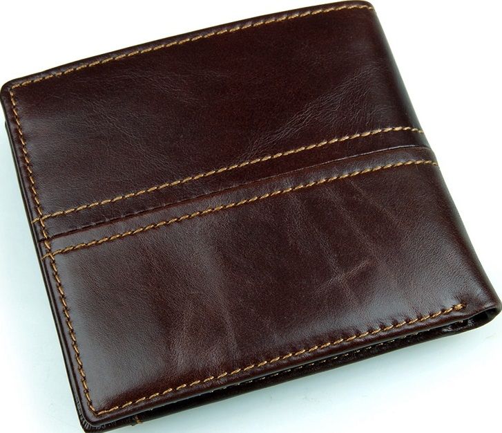 

Кошелек мужской Vintage 14503 кожаный коричневый