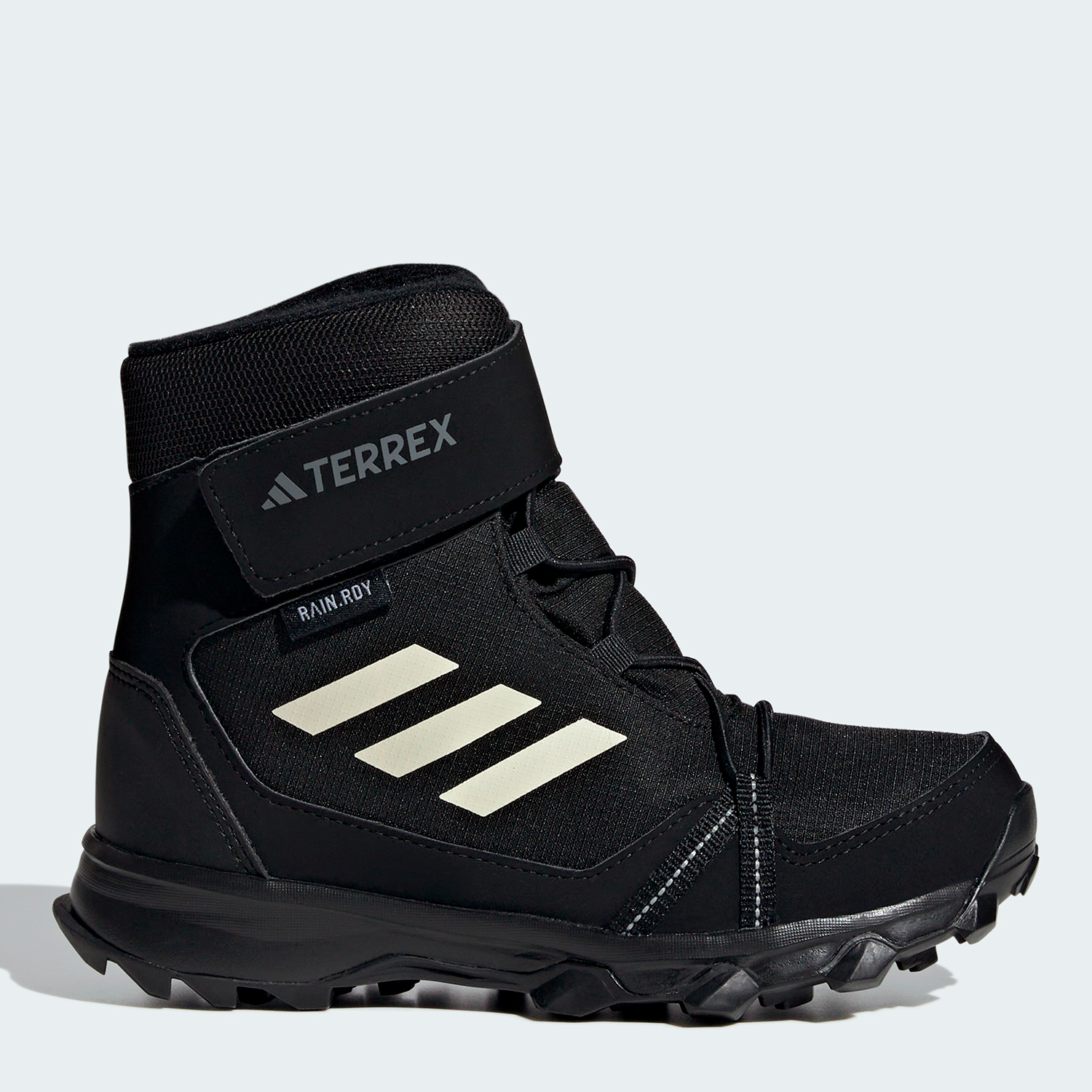 Акція на Дитячі зимові черевики для хлопчика Adidas Terrex Snow Cf R.Rdy K IF7495 31.5 Чорні від Rozetka