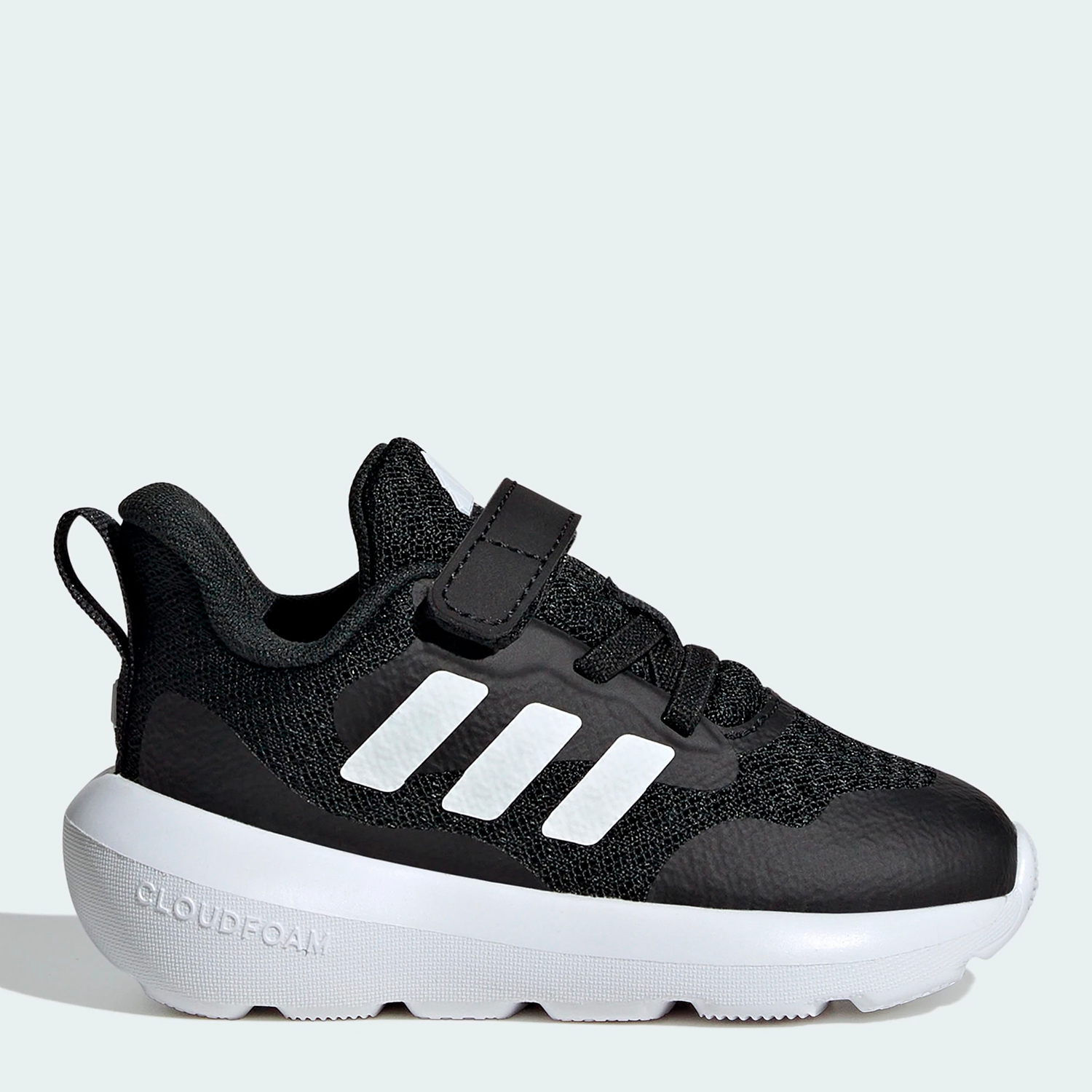 Акція на Дитячі кросівки для хлопчика Adidas Fortarun 3.0 El I IH2860 24 Чорні від Rozetka