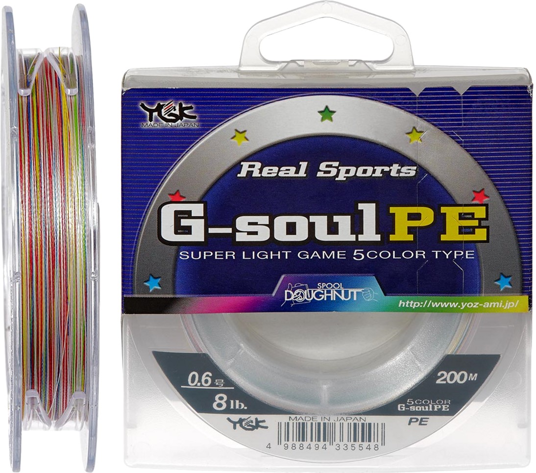 

Шнур YGK G-Soul PE 5 Colors 200 м #0.6/0.128 мм 8lb (55450206)