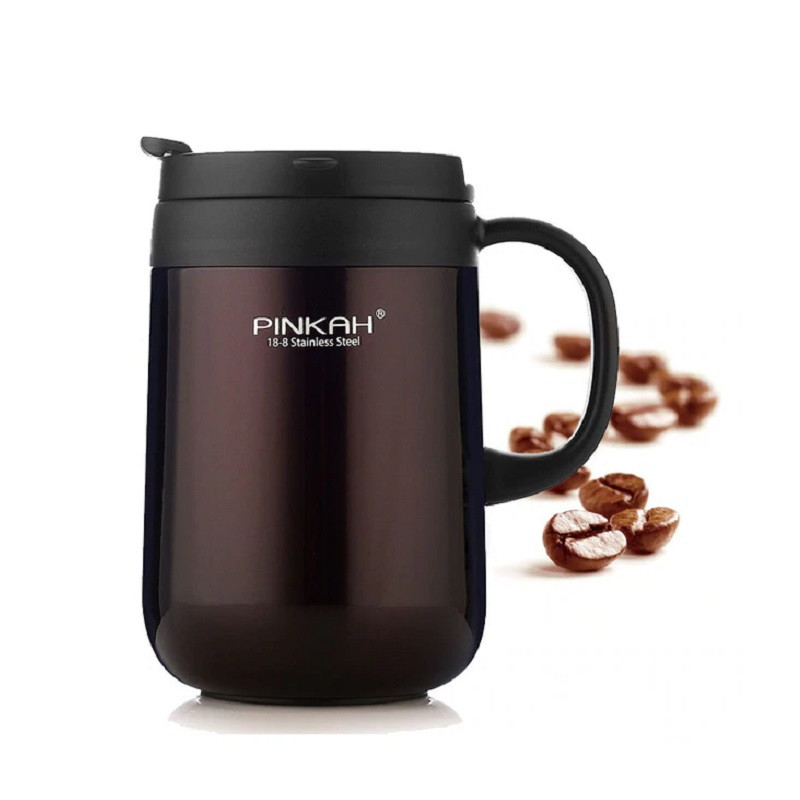 

Термокружка Pinkah Desk Mug бордовая 460 мл