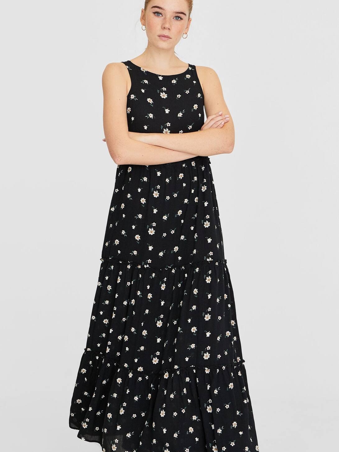 

Сарафан Stradivarius 6265/591/001 L Черный с белым (06265591001049_ZP06265591001049)