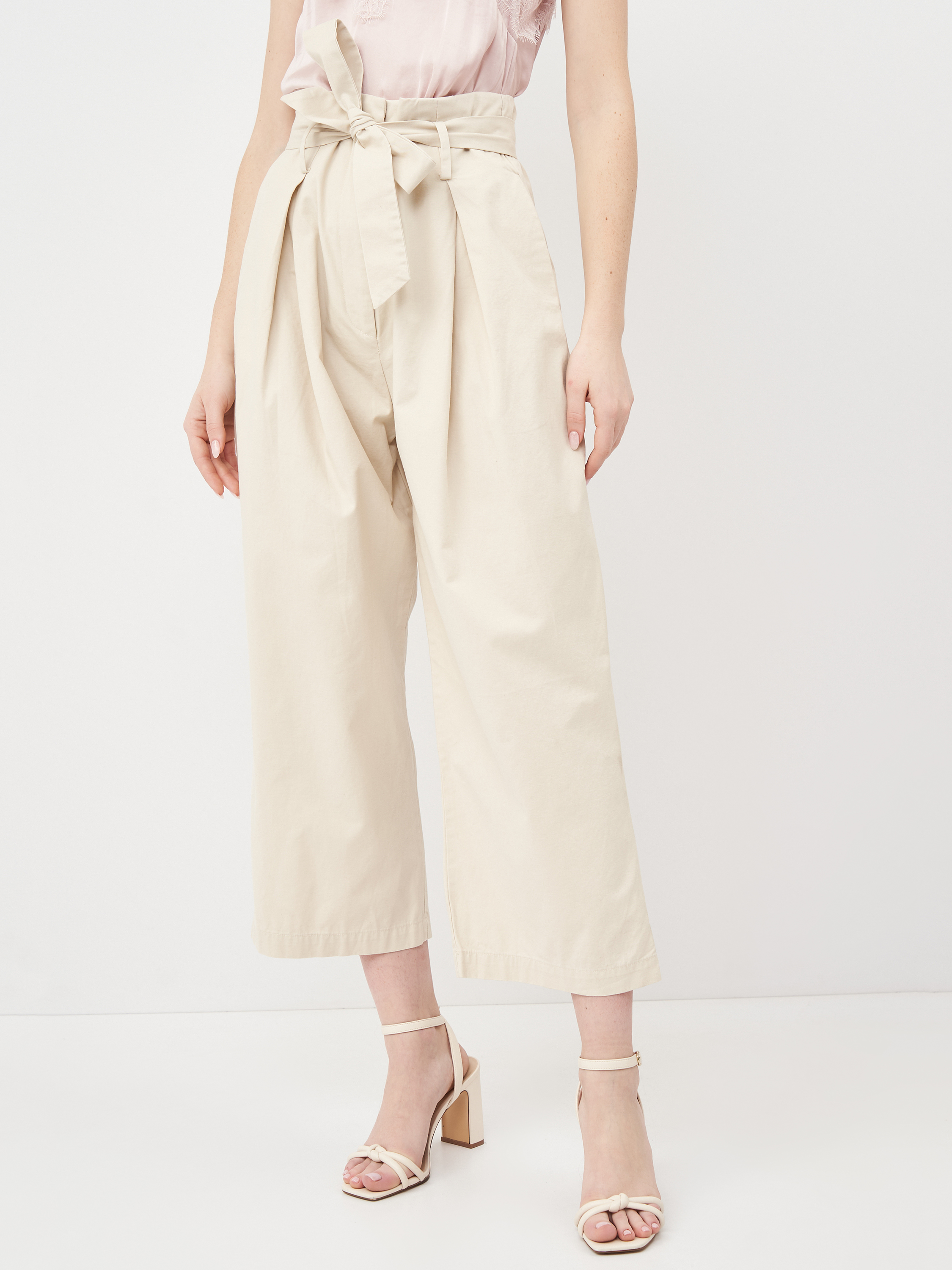 

Брюки H&M KK6215137 36 Светло-бежевые