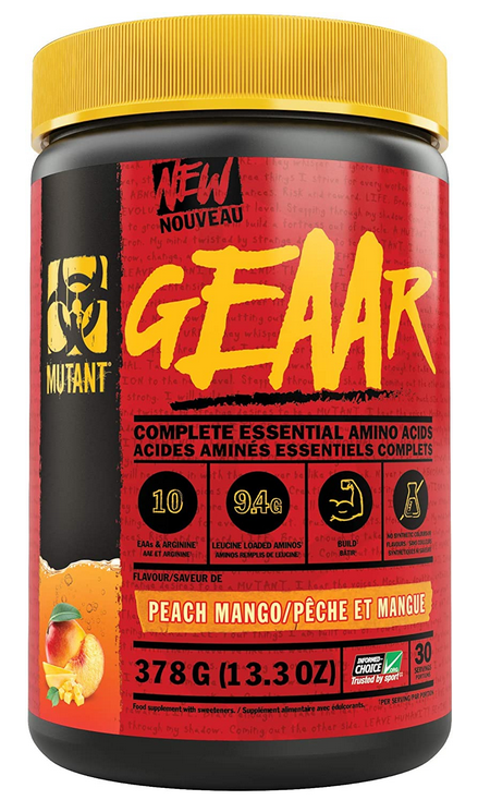 

Аминокислоты в порошке MUTANT GEAAR 378 г - Peach Mango