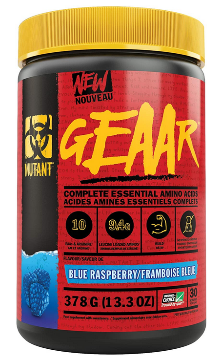 

Аминокислоты в порошке MUTANT GEAAR 378 г - Blue Raspberry