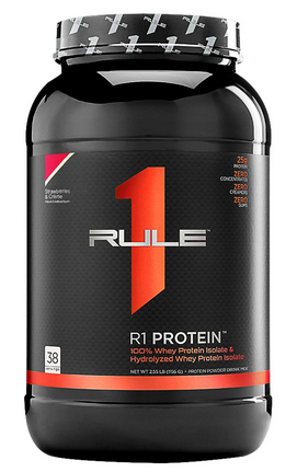 

Сывороточный изолят Rule 1 Protein - 1097 г - Клубника и крем