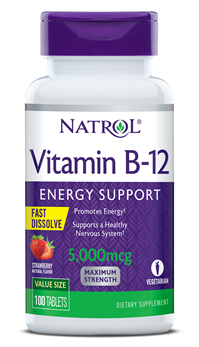 

Витамин B Natrol Vitamin B-12 5000mcg F/D - 100 таб