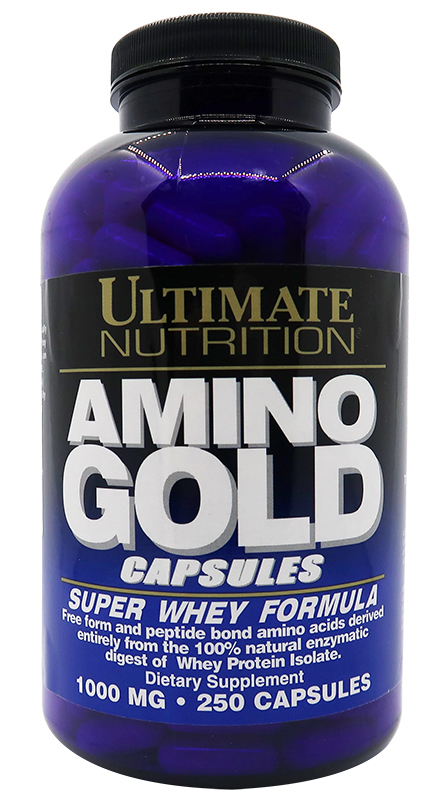 

Аминокислотный комплекс Ultimate Nutrition AMINO GOLD 1000 мг - 250 капс