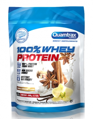 

Сывороточный протеин Quamtrax Whey Protein 500 г - ваниль