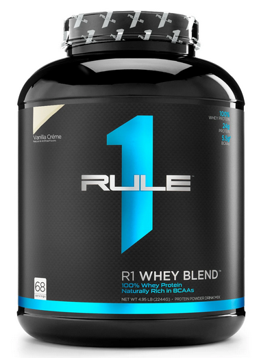 

Комплексный протеин Rule 1 Whey Blend - 2304 г - Ванильный крем