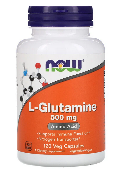 

Глютамин NOW Foods L-Glutamine 500 мг - 120 веган капс