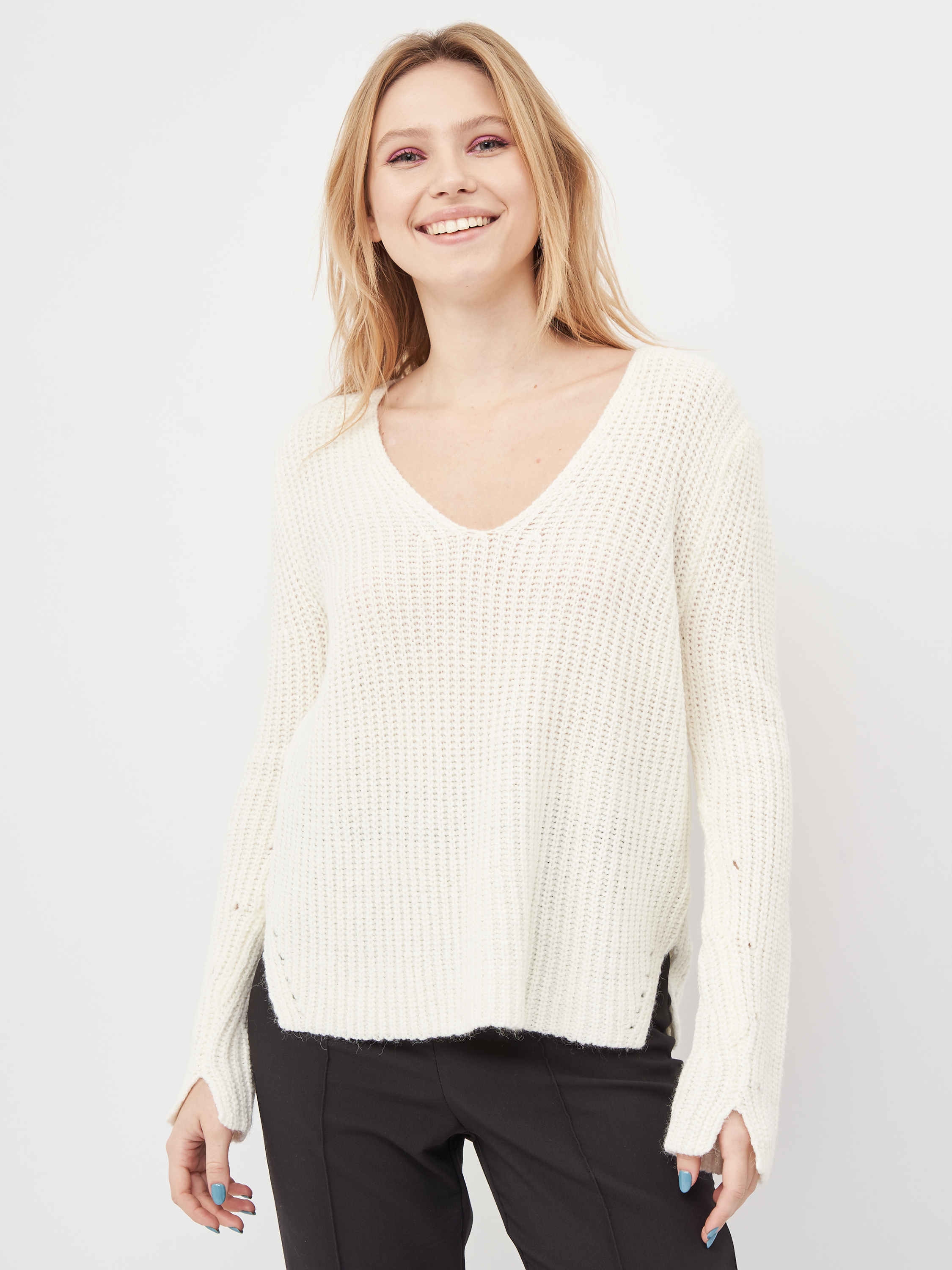 

Пуловер H&M KK5687036 XS Белый