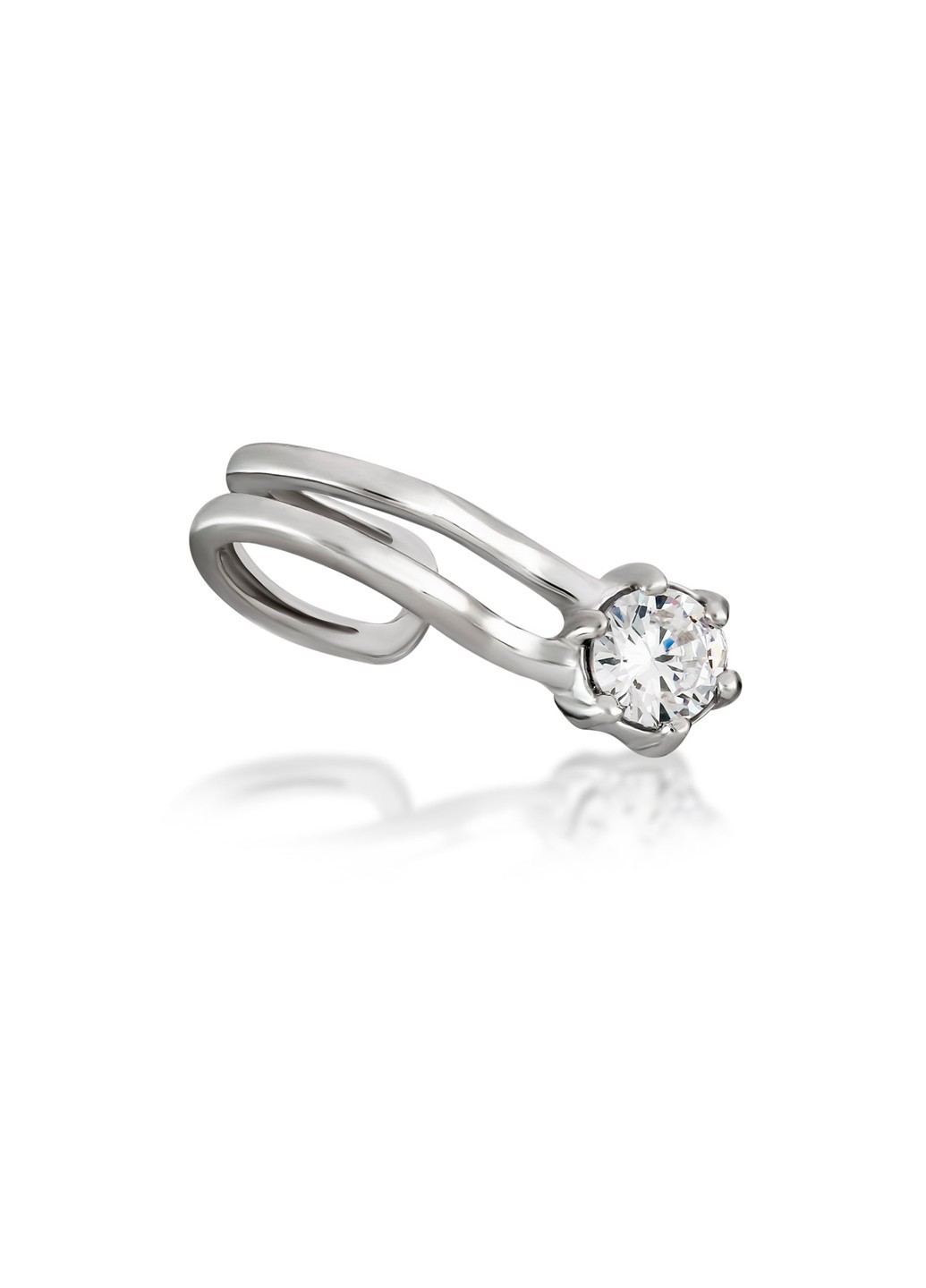 

Серебряная сегьга каффа HARMONY с23135 бел.