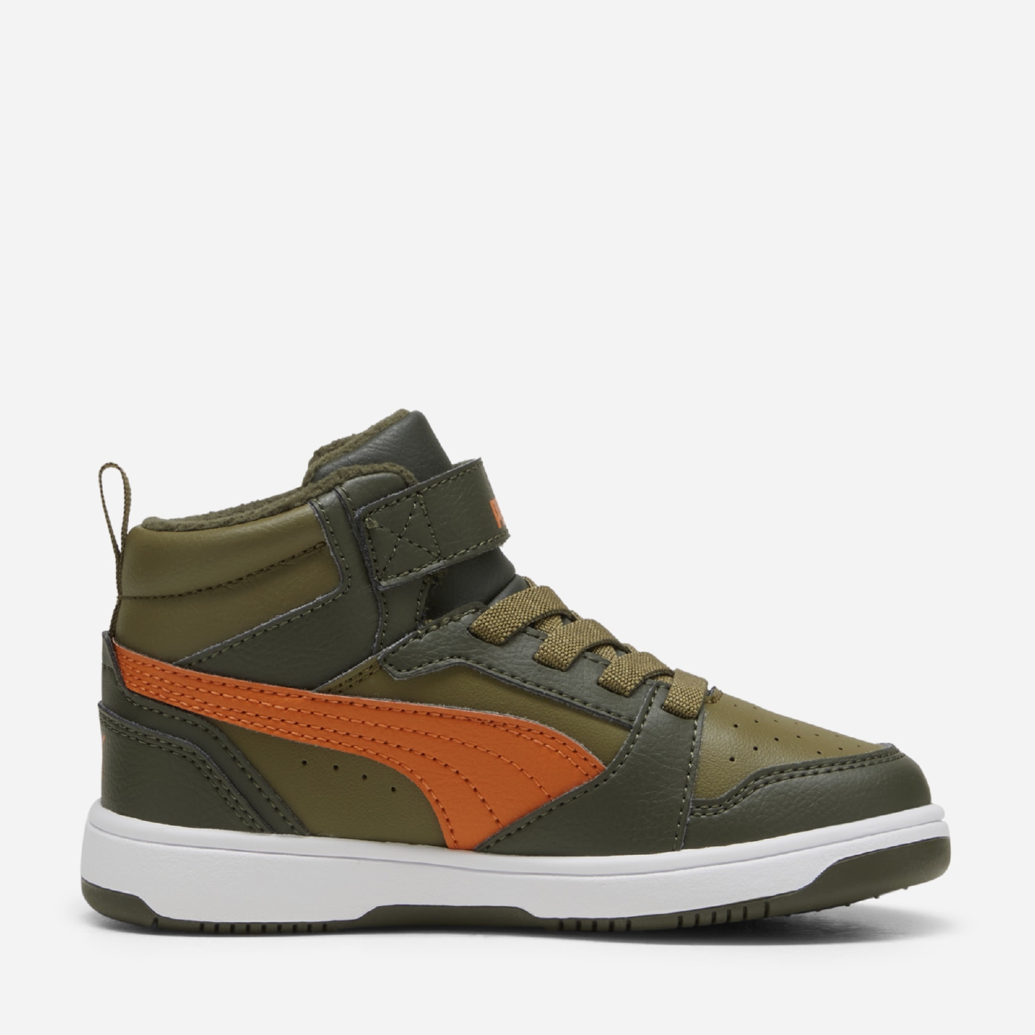 Акція на Дитячі зимові черевики для хлопчика Puma 30797905 28 Dark Olive-Maple Syrup-Puma Olive від Rozetka