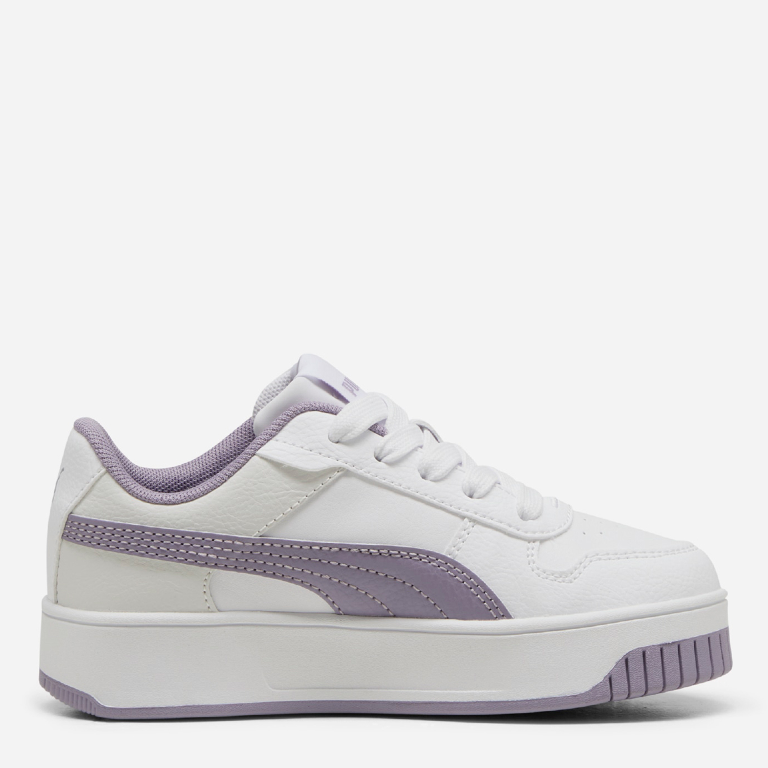 Акція на Дитячі кеди для дівчинки Puma 39384712 29 Puma White-Pale Plum-Puma Silver від Rozetka