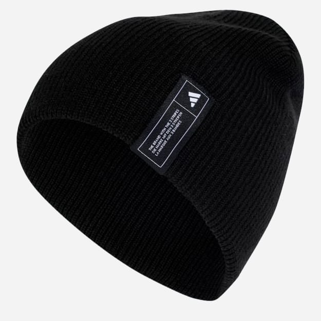 Акція на Шапка Adidas Ess Beanie IT4644 58 Чорна від Rozetka