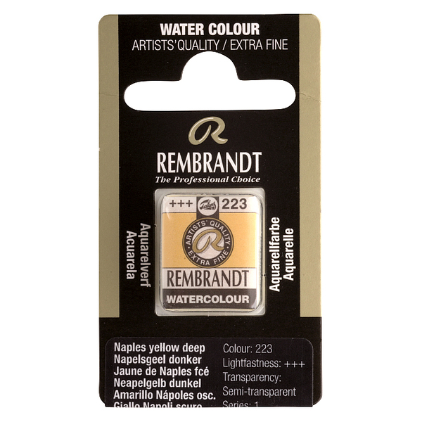 

Краска акварельная Rembrandt 1,8 мл кювета (223) Неаполитанский темно-желтый (05862231 )