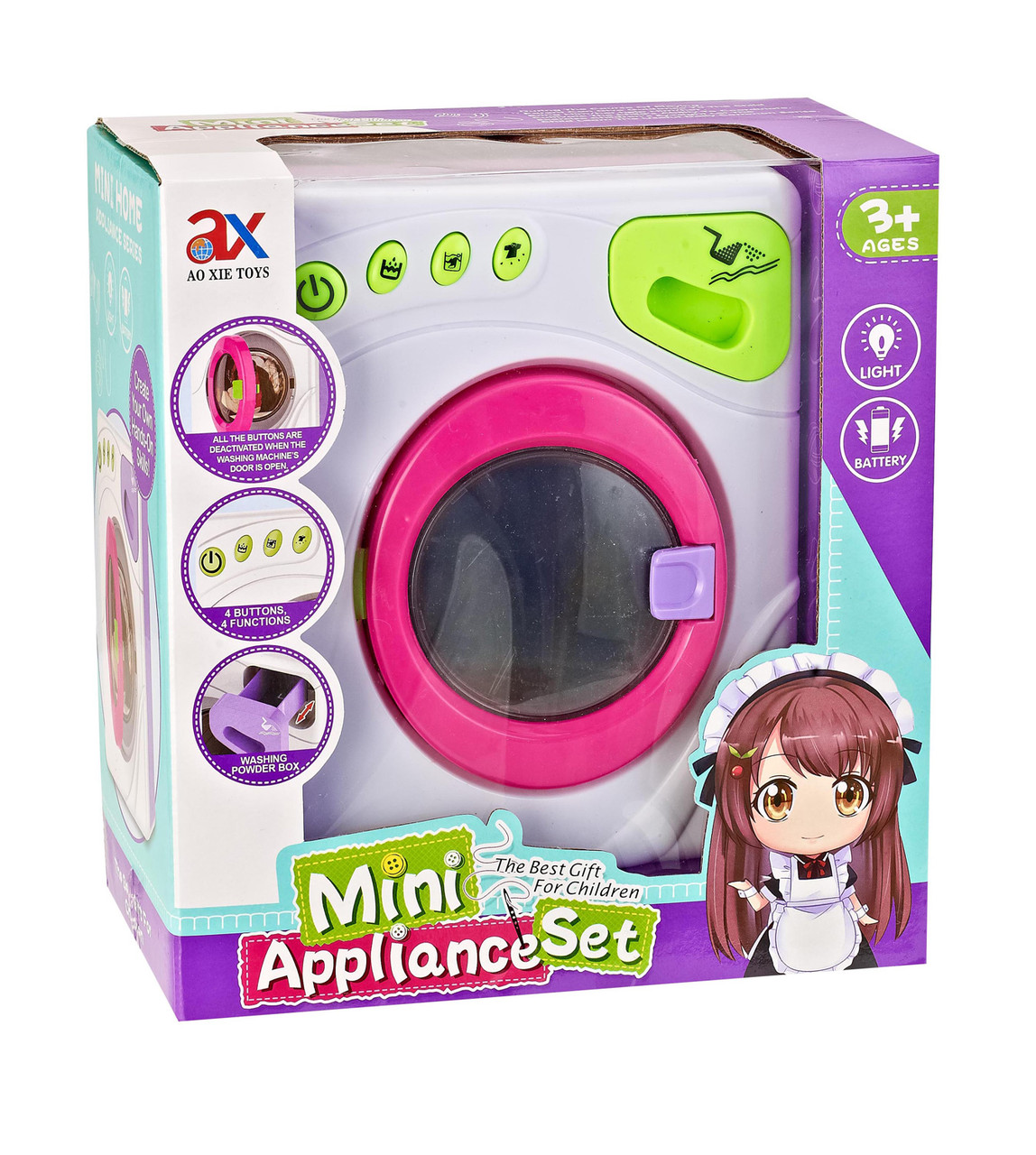 

Стиральная машинка игрушечная Ao Xie Toys Mini Appliance (6995A)