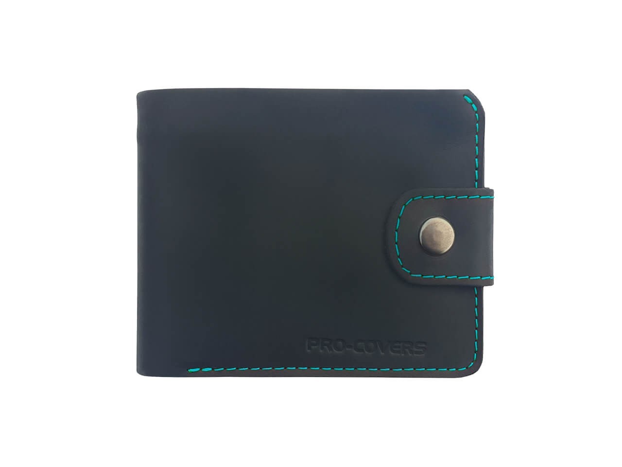 

Портмоне кожаное Pro-Covers ПКР-40/28 Черно-бирюзовый