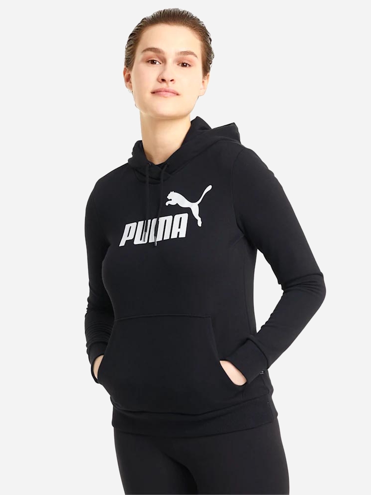 Акція на Худі жіноче Puma ESS Logo Hoodie TR 58679101 S Чорне від Rozetka